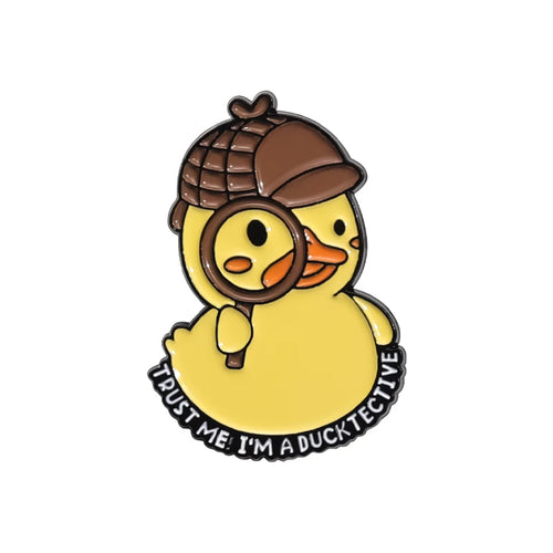 Funny Frog Enamel Pins Cartoon Rat Duck Brooches Lapel Pins Goose