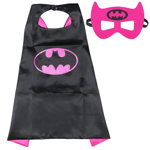 Disney Marvel Masquerade Mask Cape Cloak Anime Spider Man Batman Cloak