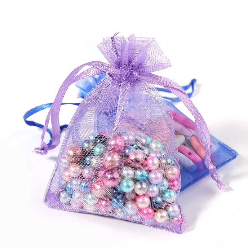 10pcs/Lot 24 Colors Organza Bags Jewelry Bag Wedding Gift Storage