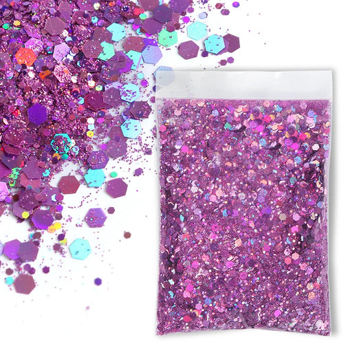 30g/Bag Holographic Chunky Glitter Craft Glitter Powder Mixed Chunky