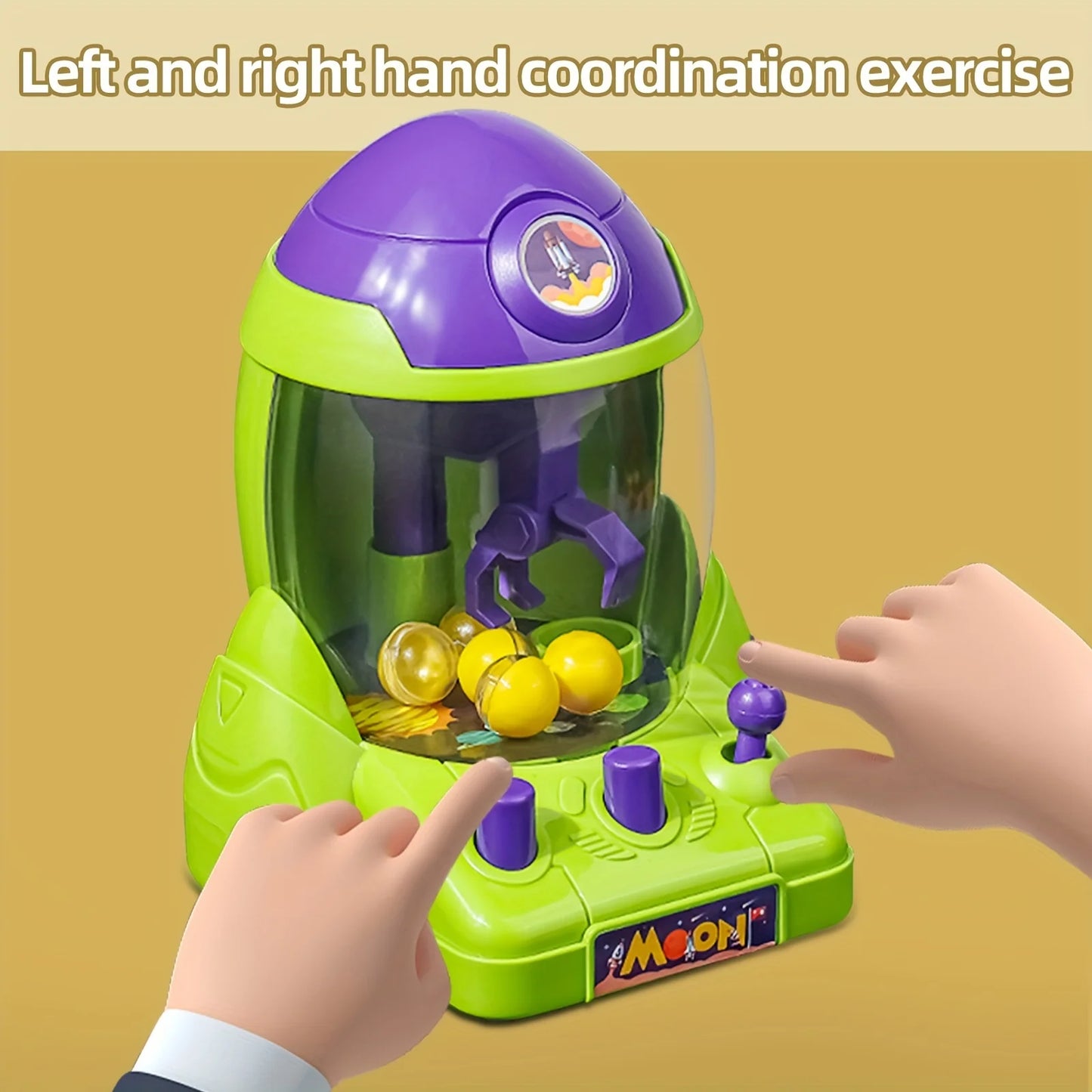 Space Rocket Crawler, Ball Pincer, Egg Twister - Use this toy as a
