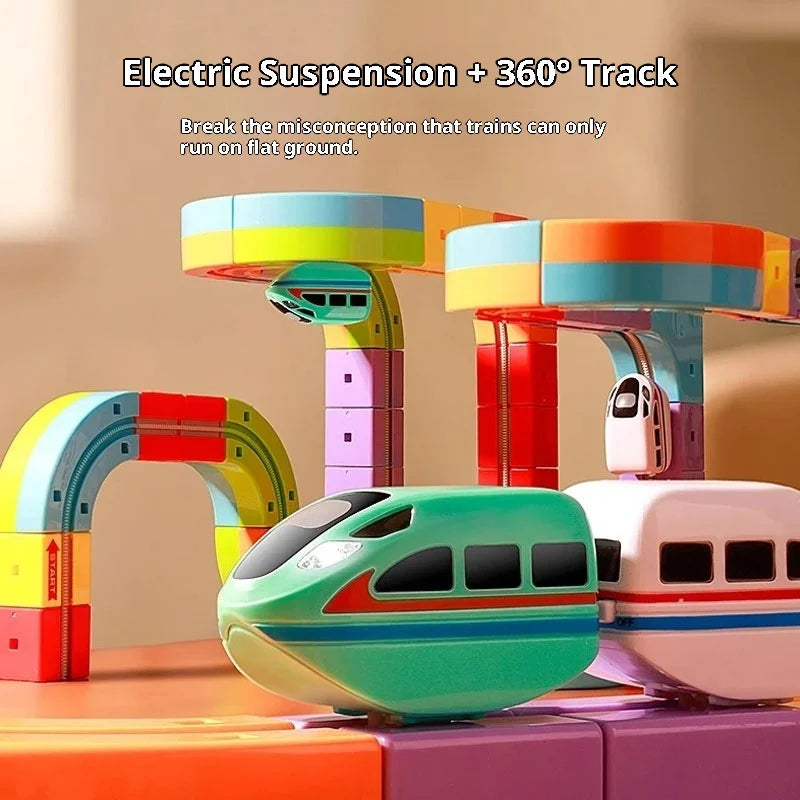 Anti-Gravity Electric Track Set | Snap-Together DIY Railway Building