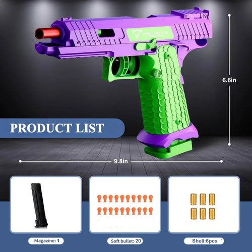 SIG17 Shell Throwing Toy Gun Continuous Firing Blowback Soft Bullet