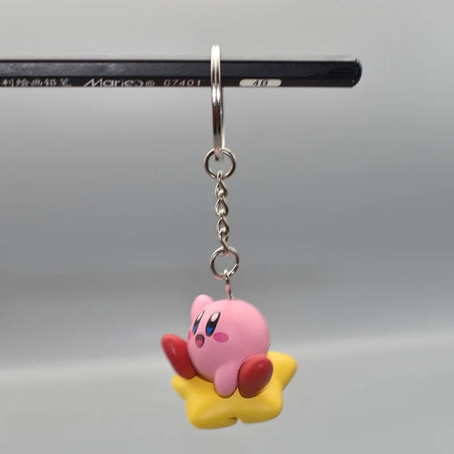 6 Models Super Cute Kawaii Kirby Figures Keychain Portable Popular