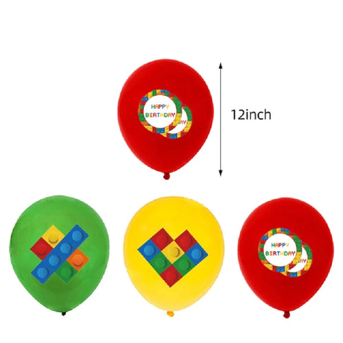Building Blocks Theme Party Decor Supplies Disposable Tableware Cup