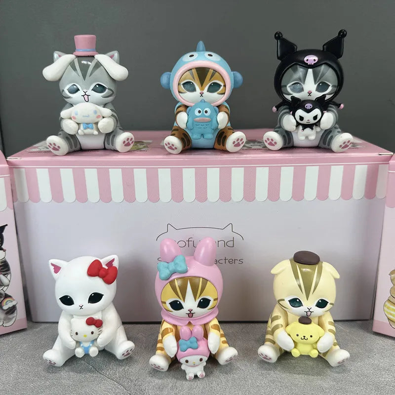 Mofusand Kitten X Kt Cat Cross-Dressing Sitting Posture Blind Box