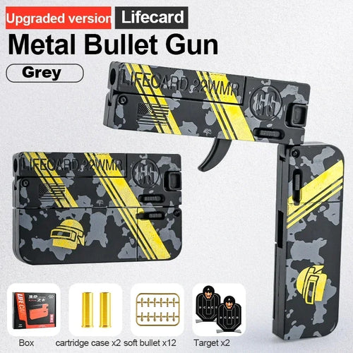 Real Look Mini Life Card Toy Gun Little Gun For Boys Age 8+ Birthday