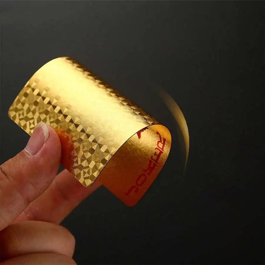 Golden Color Playing Card Game Card Group Waterproof Poker Suit Magic