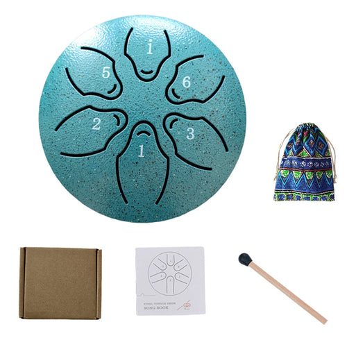 Steel Tongue Drum Portable Rain Drum Hand Pan Drum Percussion Musical