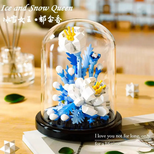 Diy Micro Flower Building Blocks Mini Bricks Particles Eternal Life