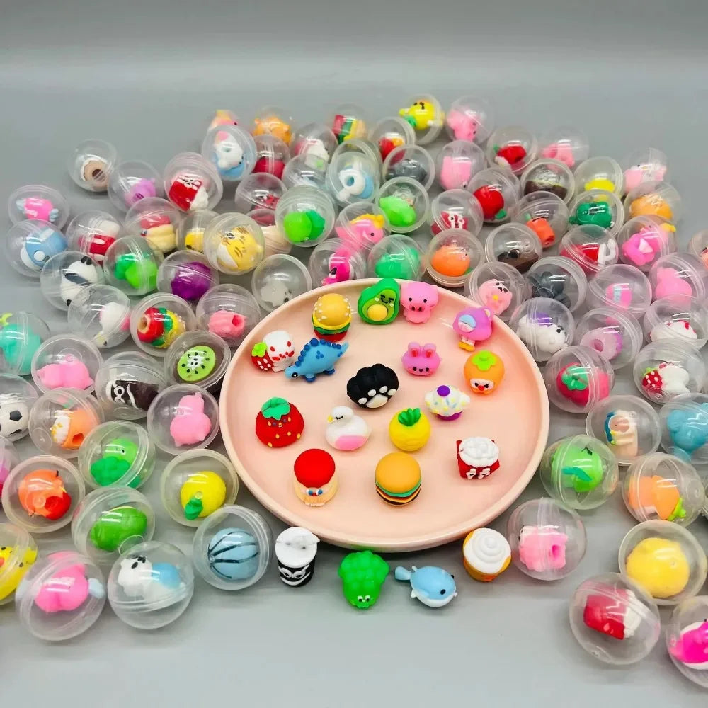 30/50 Pcs 32mm Transparent Eggshell Mixed Toy Kids Birthday Party