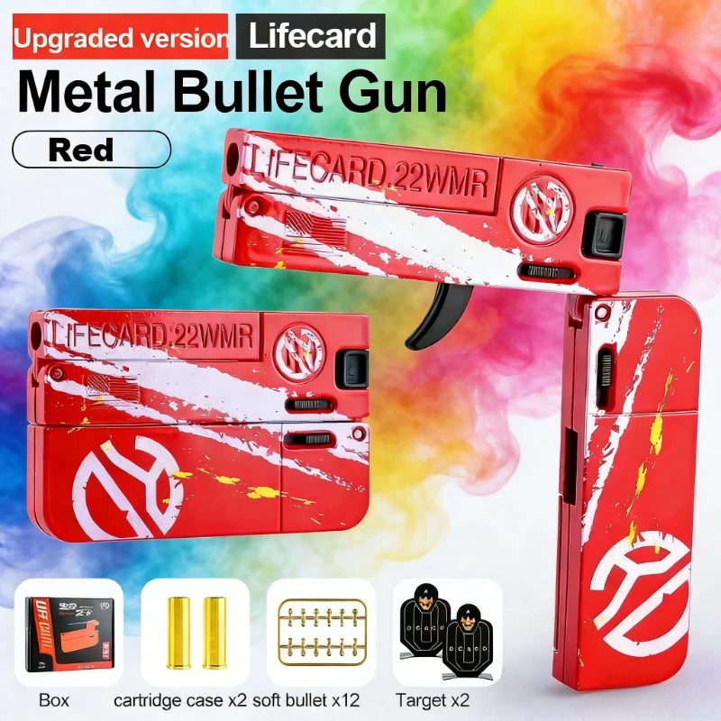 Real Look Mini Life Card Toy Gun Little Gun For Boys Age 8+ Birthday