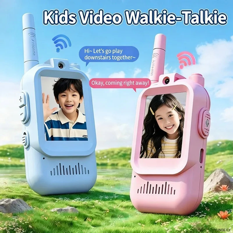 2PCS Kids Video Walkie Talkies USB Charging Indoor and Outdoor High