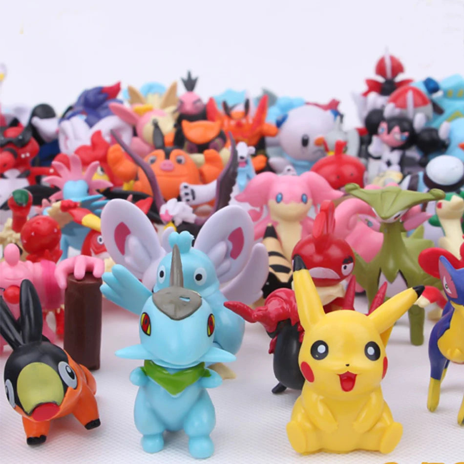 24-144 Pcs Pokemon Action Figure 2-3CM Not Repeating Mini Figures