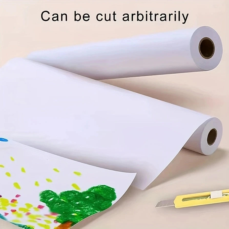 White Drawing Paper Roll 10m Art Paper Roll 44CM X 10M Painting