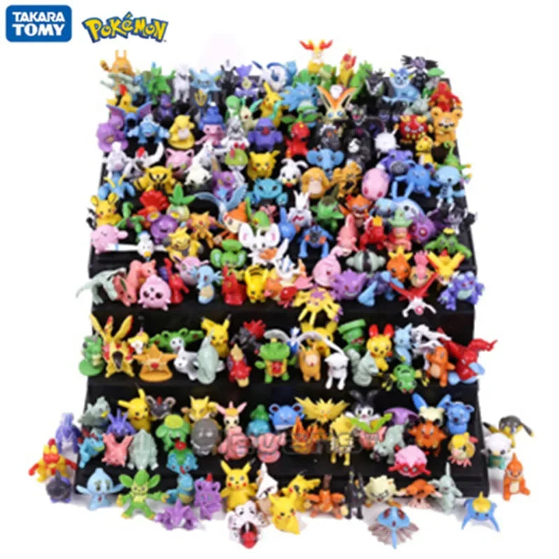 24-144Style Pokemon Anime Figure Pikachu Action Model 2-3CM Ornamental