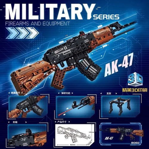 Building blocks gun Kar98k sniper rifle Type 95 assault rifle AK47