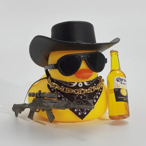 Cowboy Rubber Duck Car Ornament for Jeep Duck Car Dashboard