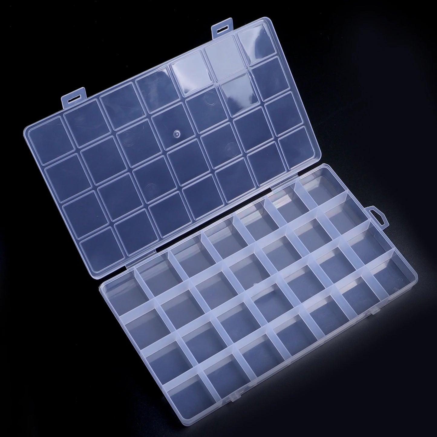 15/24/28Grids Transparent Plastic Organizer Box Jewelry Beads Storage