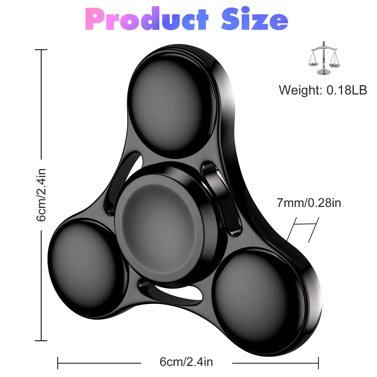 Rainbow Fidget Spinner Toys Metal UFO Small Handheld Finger Spinners