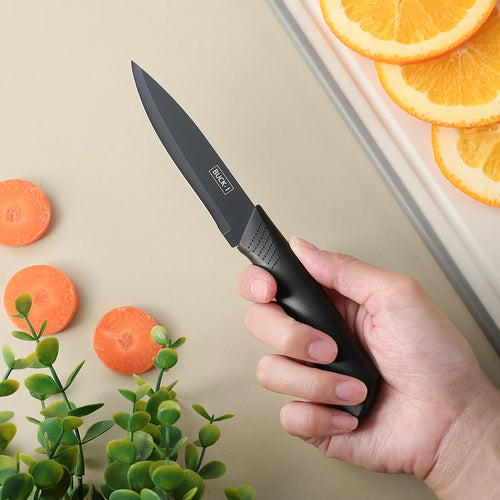 3/5pcs Kitchen knife set, high-grade black steel knife set Gift knife