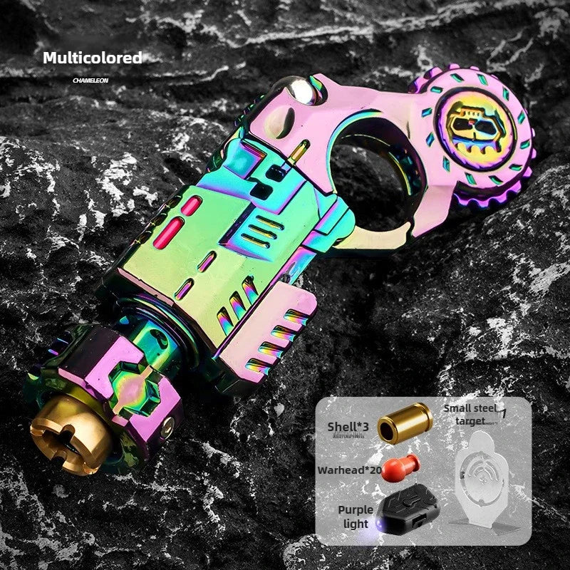 Shell-Ejecting Alloy Toy Pistol Set Stress Relief Fidget Sensory Toy