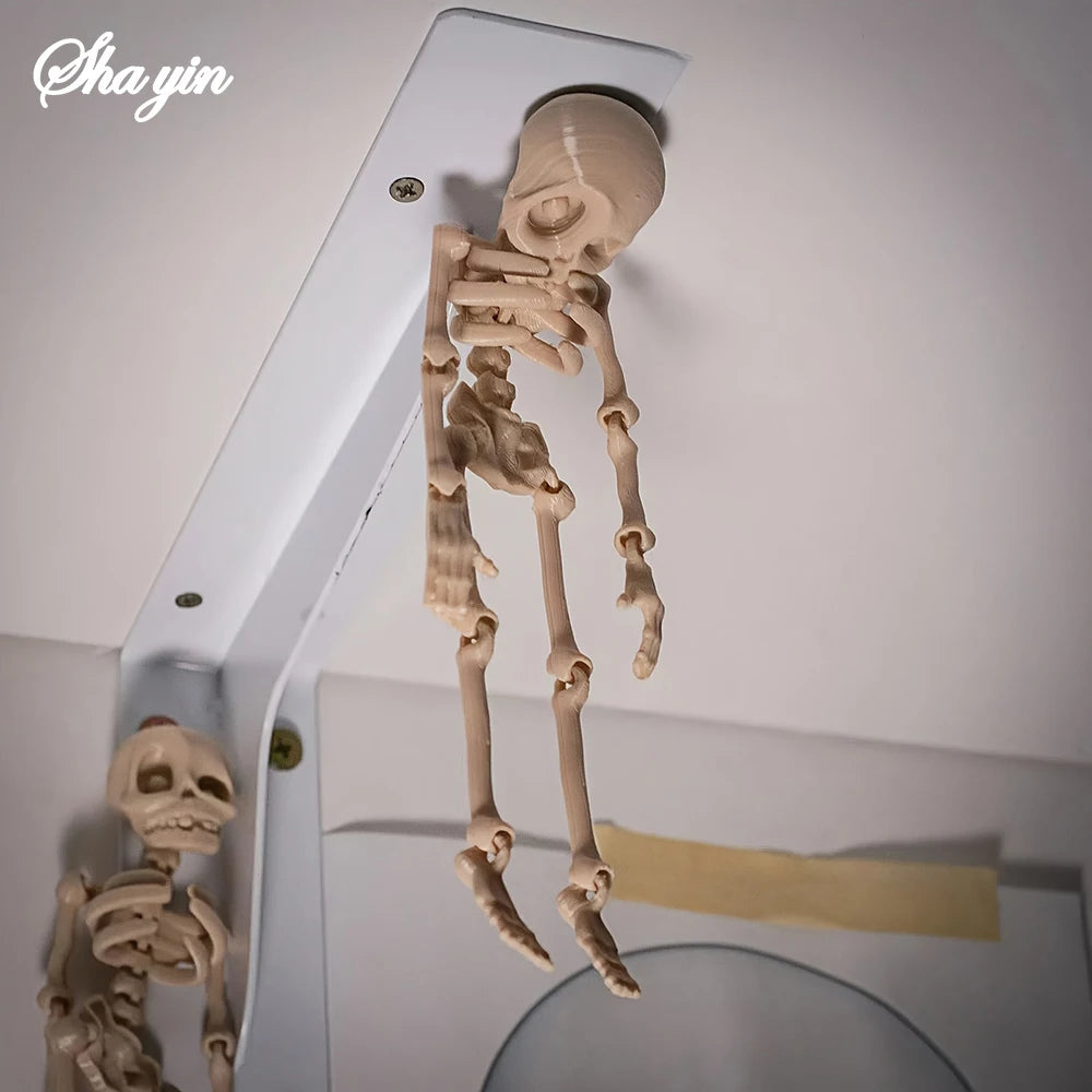 1Pc Magnetic Poseable Skull Fridge Magnet Funny Halloween Gift Easter