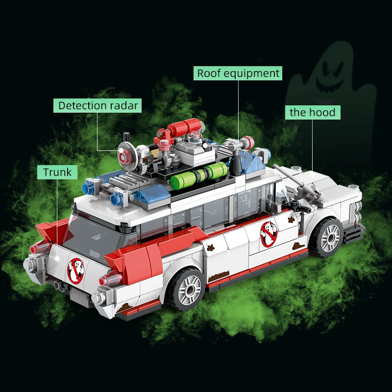 Mini Ghost Racing Car Building Blocks 562PCS MOC Model Car Bricks DIY