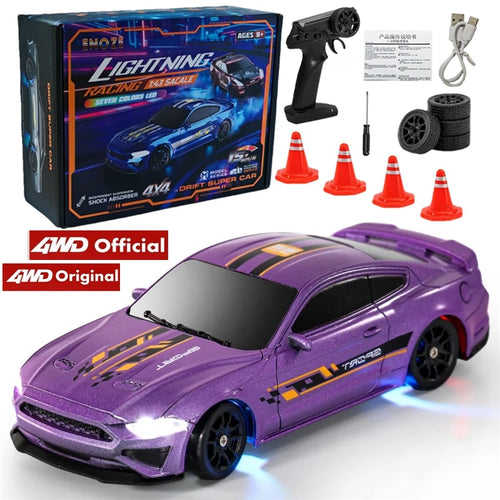 4WD Racing 1:43 or 1:64 RC Electric Drift Car Radio Full Proportional