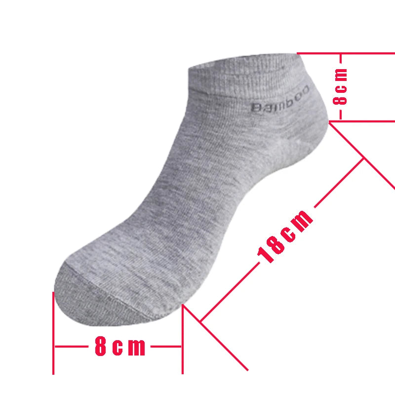 5/10/15/20 Pairs Bamboo Fiber Ankle Socks Men‘s And Women Soft and