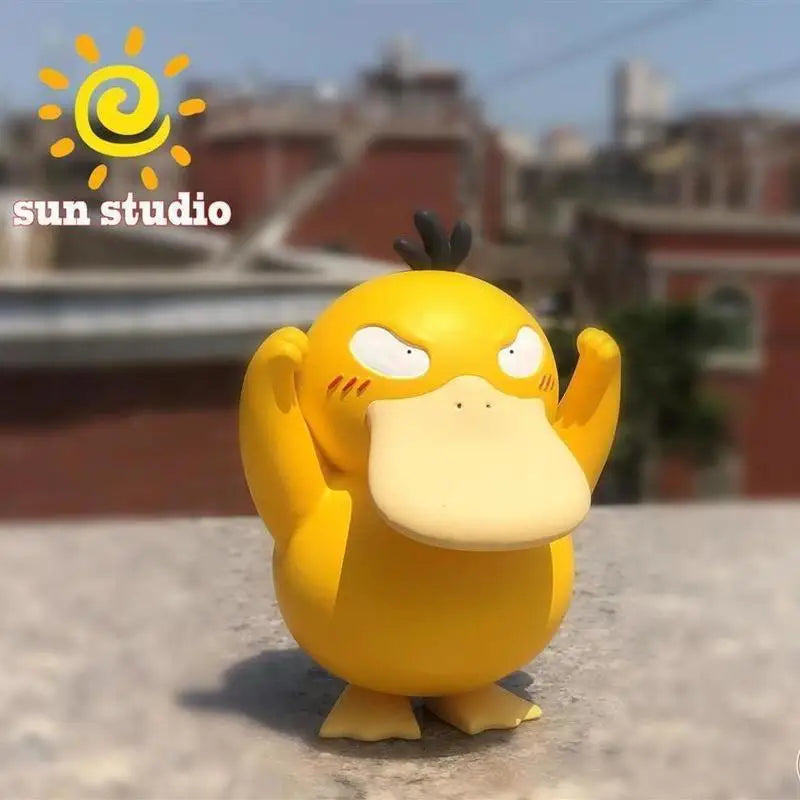 Pokemon Psyduck Figure Anime Peripheral Cute Duck Handmade Model