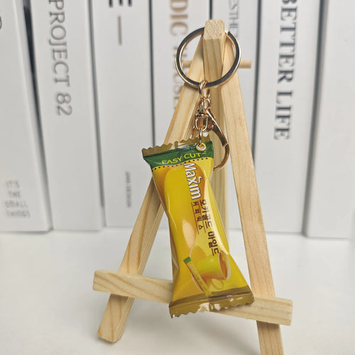 Simulation Instant Noodles Keychain On The Phone Mini Snacks Pendant