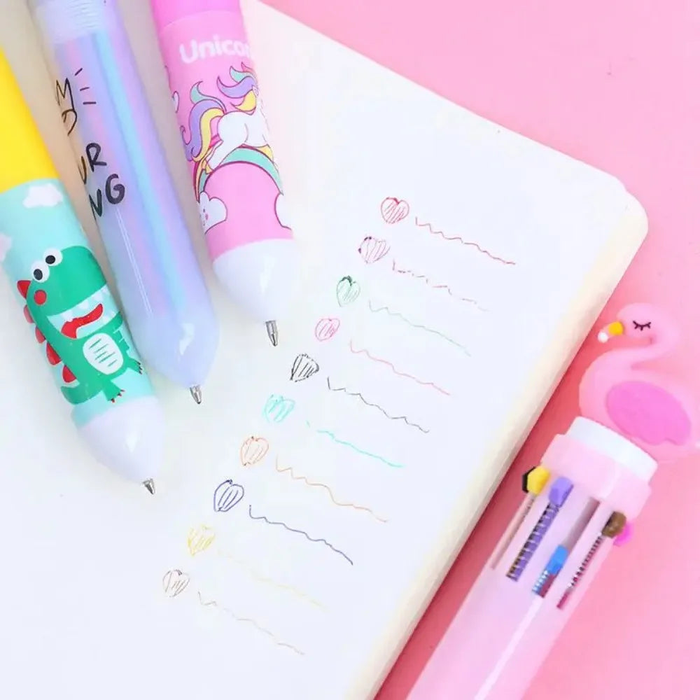 5-20 Pcs10 Color Cartoon Pen Kids Gifts Birthday Party Children's