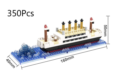 Small Particle Building Block Assembly Toy Titanic Giant Boy Girl