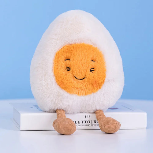 New Cartoon Egg Stuffed Toy Expression Food Bread Toast Series