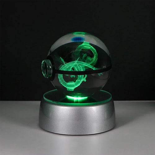 Pokemon Crystal Ball Pikachu Gengar Eevee Mewtwo Lacario Anime Game
