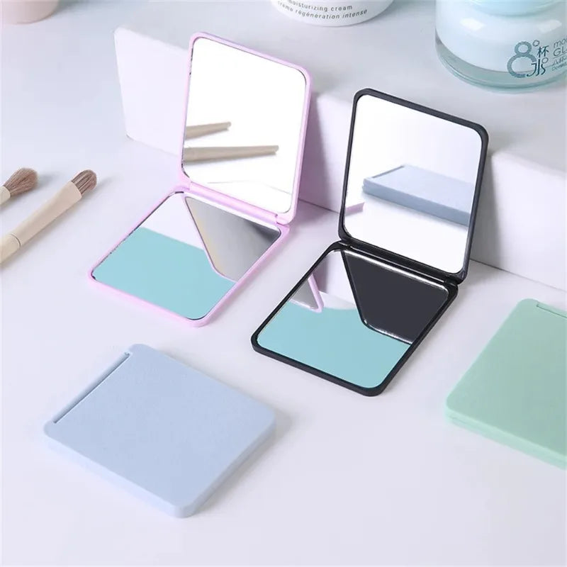 Mirror Foldable Makeup Mirror Portable Double-Sided Mirror Student