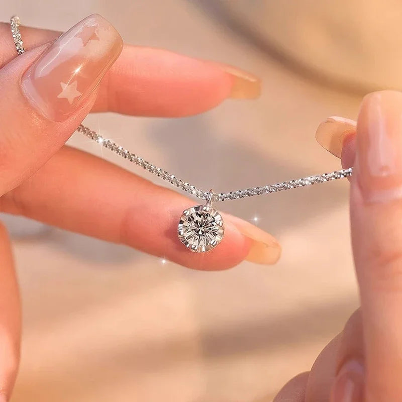 1Pc Exquisite Fashionable Necklace Zirconia Necklace for Women's