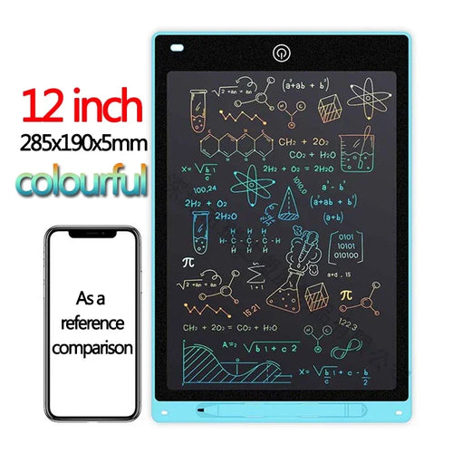 10/12/inch LCD Writing Tablet Drawing Board Kids Graffiti Sketchpad