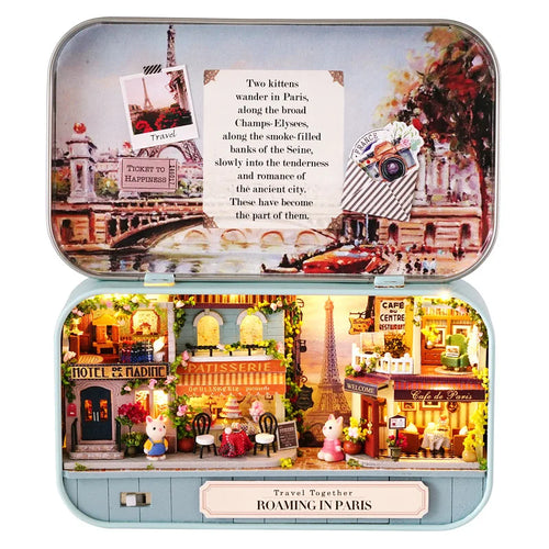 Box Theatre DIY Wooden DollHouses Miniature Box Cute Doll Houses 3D