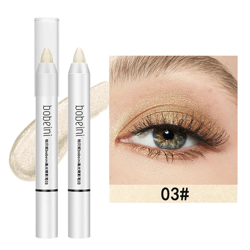 Matte Eyeshadow Stick White Eyeliner Shimmer Silver Highlighter Pen