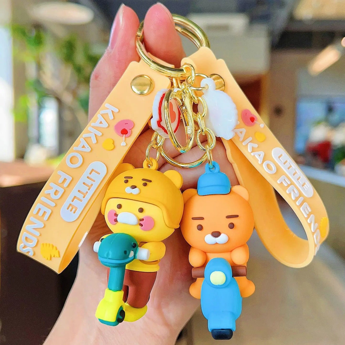 Choonsik Keychains Kuka Silicone Figurines Car Key Chains Bags