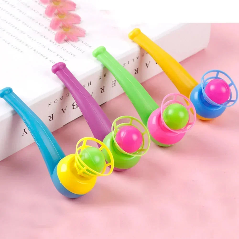 3Pcs Plastic Pipe Blowing Ball Kids Toys Outdoor Games Balance