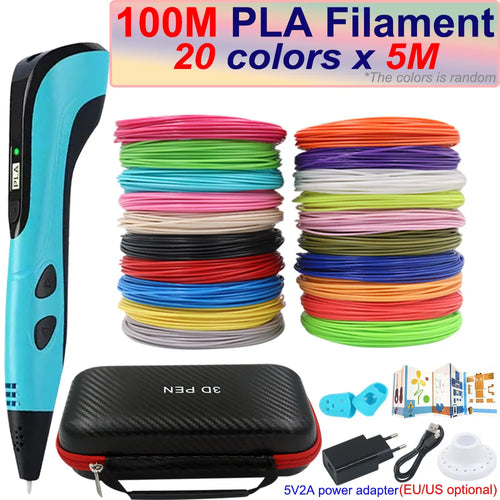 New Children's 3D Pen 3D Printing Pen with LCD Screen 200M PLA and