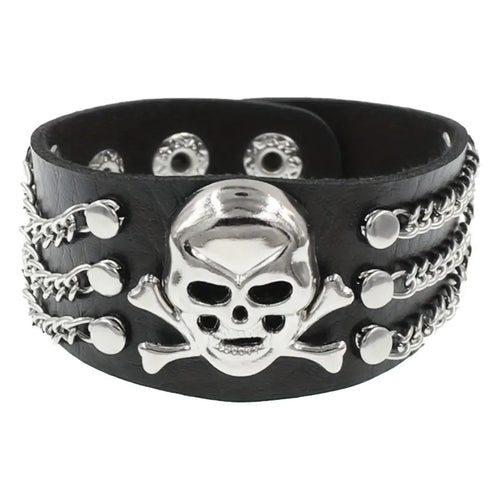 Fashion Gothic Punk Retro Multi Chain Street Dance Bracelet For