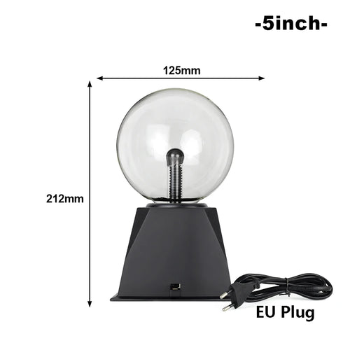 Magic Crystal Plasma Ball Lamp 3/4/5/6/8 Inch LED Night Light Kid