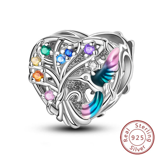 Hot Sale Charm Bead Pendant 925 Sterling Silver Firefly Love Heart