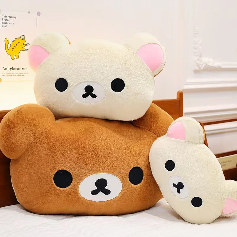 Cute Rilakkuma Plush Warm Hand Pillow Cartoon Bear Peluche Stuffed Toy