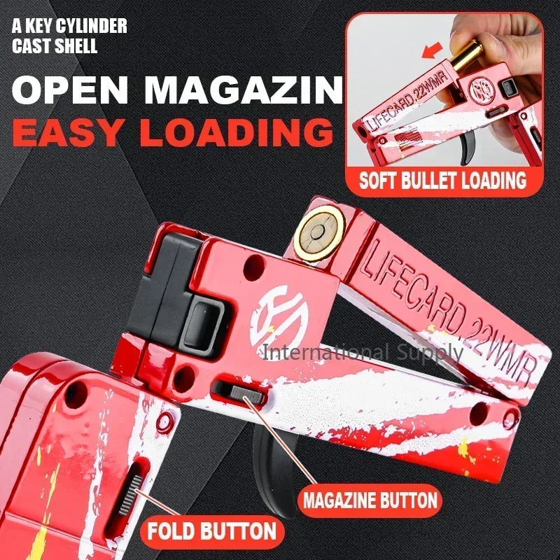 Real Look Mini Life Card Toy Gun Little Gun For Boys Age 8+ Birthday
