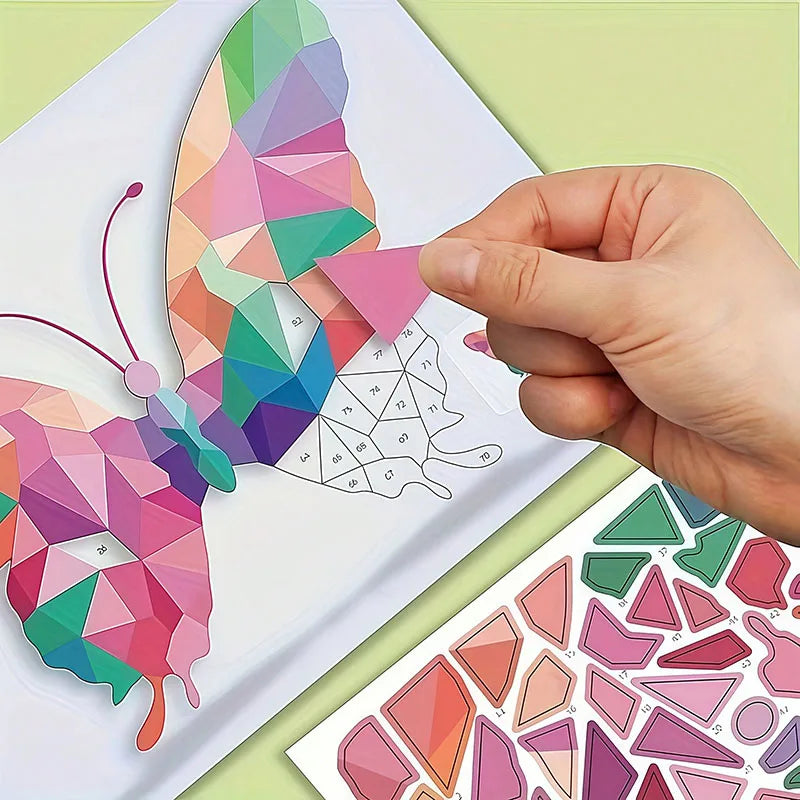 3D Animal Jigsaw Puzzle Stickers DIY Handmade Creative Collage Art Set